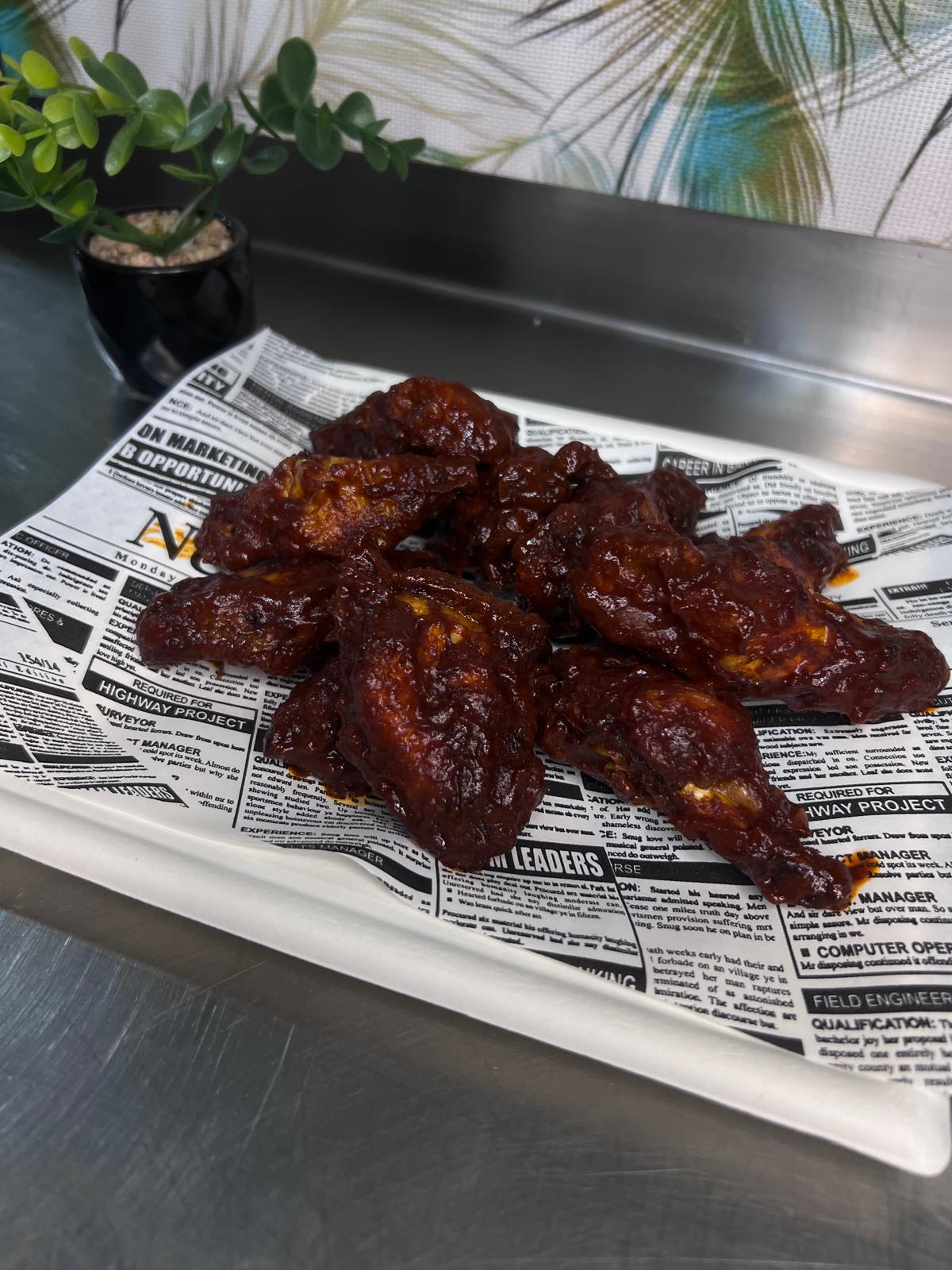 Alitas al estilo de la chama
